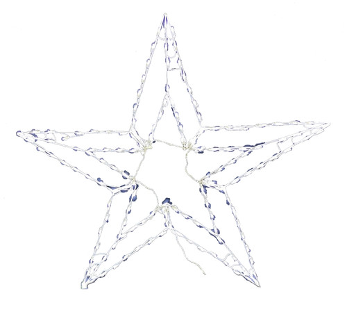 Hometown Holidays 60402 Star Ornament, 2D, LED, 50 in [SKU: ORG4802047]