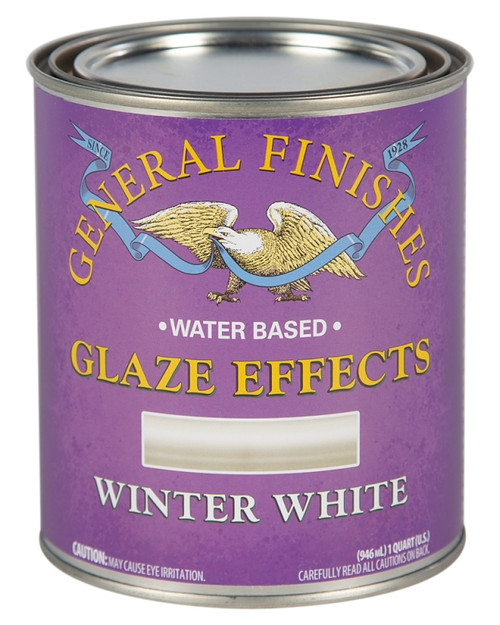 GENERAL FINISHES QTWW Glaze Effect, Winter White, 1 qt, Can [SKU: ORG5335351]