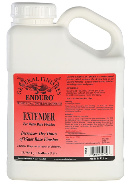 GENERAL FINISHES EXGA Extender Additive, Clear, Liquid, 1 gal, Can [SKU: ORG5335575]