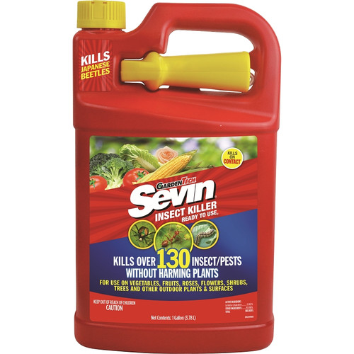 Sevin 100545276 Ready-to-Use Insect Killer, Liquid, Spray Application, Garden, 1 gal Bottle [SKU: ORG5759378]