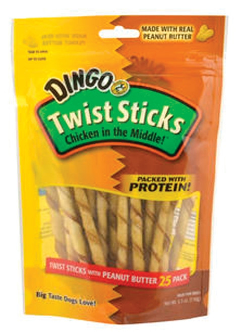 Dingo DN-15124 Dog Treat, Peanut Butter Flavor [SKU: ORG7212558]