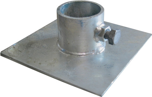 Multinautic 11107 Base Plate, Galvanized Steel, For: Stationary Dock or a Gangway [SKU: ORG4715488]