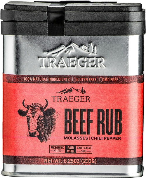 Traeger SPC169 Beef Rub, Brown Sugar, Red Pepper Flavor, 8.25 oz Tin [SKU: ORG5537469]