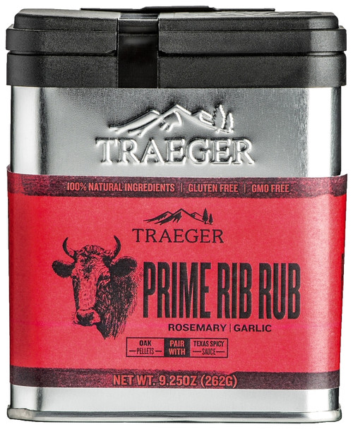 Traeger SPC173 Prime Rib Rub, Garlic, Rosemary Flavor, 9.25 oz Tin [SKU: ORG5537493]