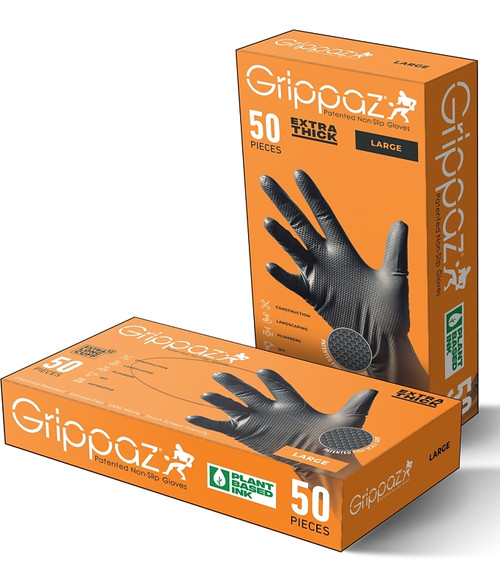 GLOVE NITRILE BLK XL 8MIL 50CT [SKU: ORG9070236]