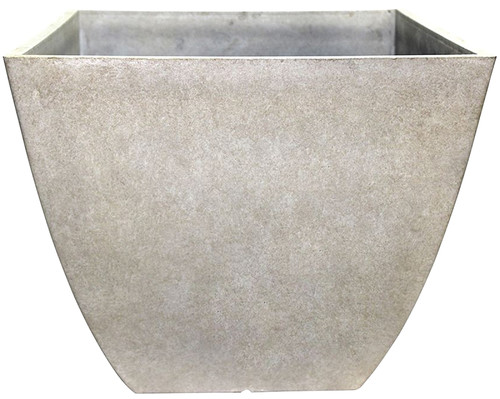 Southern Patio HDR-012184 Newland Planter, 16 in W, 16 in D, Square, Resin, Bone [SKU: ORG8248932]