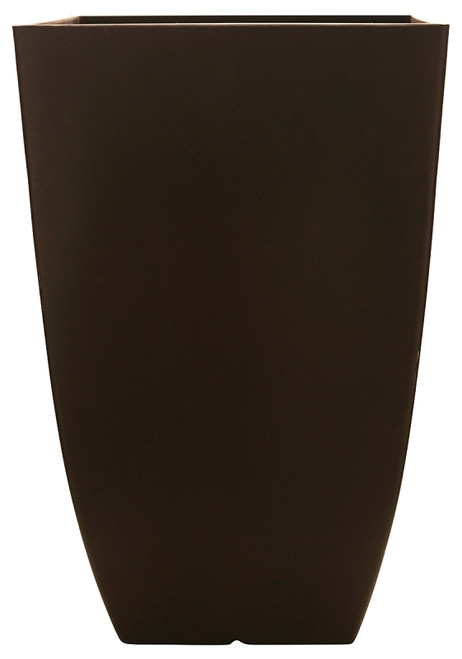 Southern Patio HDR-029892 Tall Planter, 11.89 in W, 11.89 in D, Square, Resin, Coffee [SKU: ORG8249088]