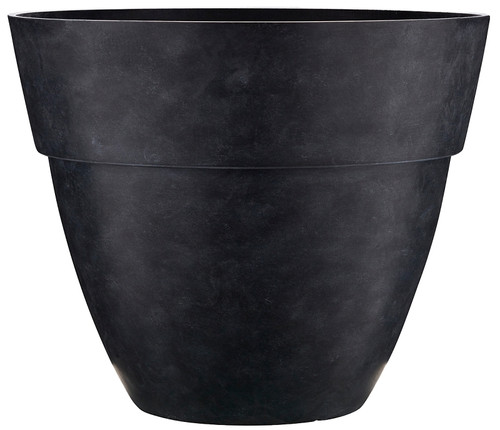 Southern Patio RUB-091554 Lota Planter, Rubber, Black/Gray [SKU: ORG8001232]