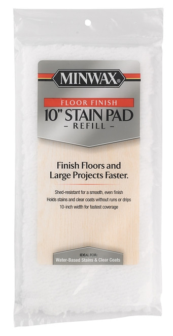 Minwax 427210200 Floor Stain Pad, 10 in L Pad, 10 in W Pad, Polyester Pad [SKU: ORG7406275]