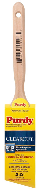 Purdy Clearcut Glide 144152120 Angular Trim Brush, 2 in W, 2-11/16 in L Bristle, Nylon/Polyester Bristle [SKU: ORG6988869]
