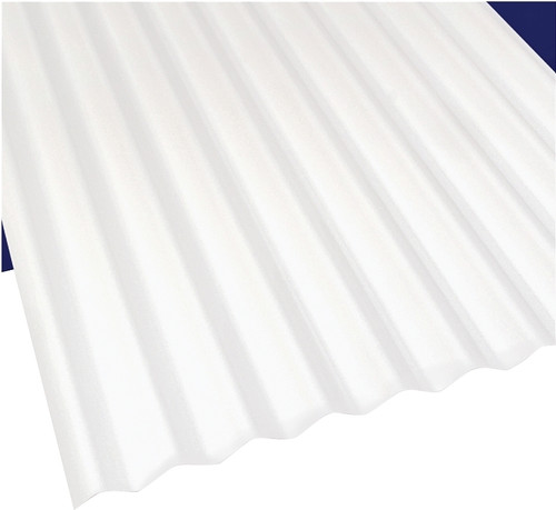 Sun N Rain 103693 Corrugated Roofing Panel, 10 ft L, 26 in W, 0.063 in Thick Material, Polycarbonate, White [SKU: ORG4142089]