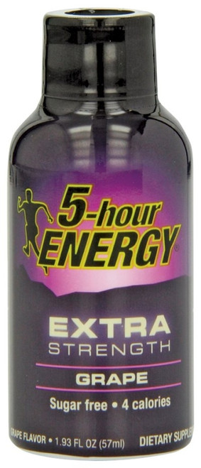 5-hour ENERGY 728127 Sugar-Free Energy Drink, Liquid, Grape Flavor, 1.93 oz Bottle [SKU: ORG0278127]