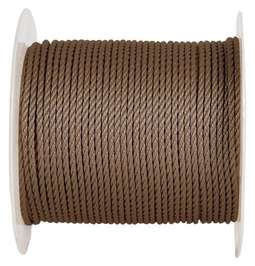 ROPE TWST POLY TAN 1/4INX600FT [SKU: ORG7448756]
