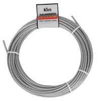 Koch A40124 Aircraft Cable, 1/8 in Dia, 50 ft L, 340 lb Working Load, Galvanized [SKU: ORG6514814]