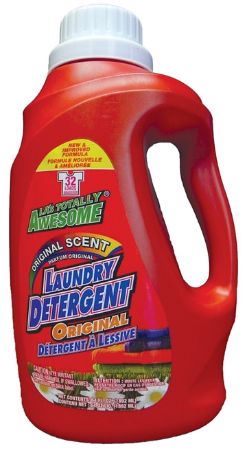 LA's TOTALLY AWESOME 233 Laundry Detergent, 64 oz, Liquid, Original [SKU: ORG9988270]