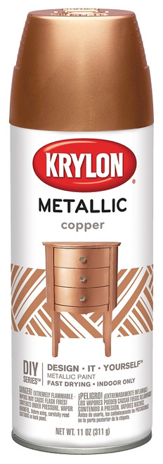 Krylon K02203007 Spray Paint, Metallic, Copper, 12 oz, Aerosol Can [SKU: ORG4820312]