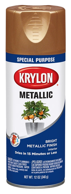 Krylon K01709A77 Spray Paint, Metallic, Copper, 12 oz [SKU: ORG2997096]