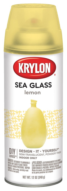 Krylon K09054000 Spray Paint, Sea Glass, Lemon, 12 oz, Aerosol Can [SKU: ORG5752761]