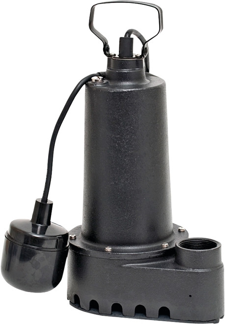 SUPERIOR PUMP 92501 Sump Pump, 7.6 A, 120 V, 0.5 hp, 1-1/2 in Outlet, 70 gpm, Iron [SKU: ORG2522217]