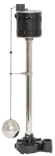 SUPERIOR PUMP 92551 Sump Pump, 1-Phase, 3.06 A, 120 V, 0.5 hp, 1-1/2 in Outlet, 60 gpm, Iron/Stainless Steel [SKU: ORG3644465]