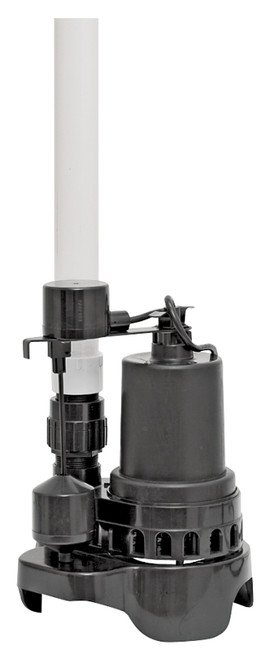 SUPERIOR PUMP Ready-to-Go Series 92372RTG-P Sump Pump, 4.1 A, 120 V, 0.33 hp, 1-1/2 in Outlet, 48 gpm, Thermoplastic [SKU: ORG2522225]