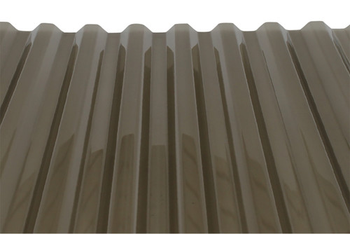 TUFTEX 141912 Roof Panel, 8 ft L, Octagonal Wave Profile, Polycarbonate Thermoplastic Polymer, Smoke [SKU: ORG7425820]