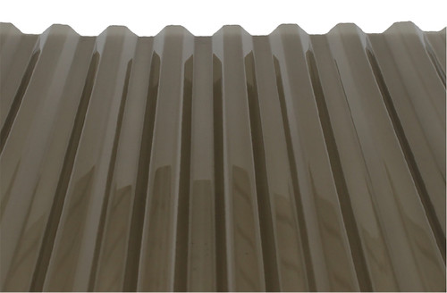 TUFTEX PolyCarb Series 1419B Greca Roof Panel, 10 ft L, 26 in W, Corrugated Profile, 0.032 in Thick Material, Smoke [SKU: ORG7426083]