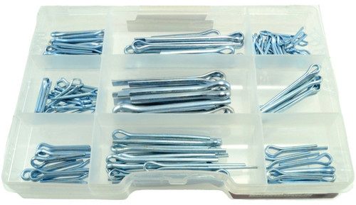 MIDWEST FASTENER 11212 Cotter Pin Assortment, Steel, Zinc [SKU: ORG1065283]