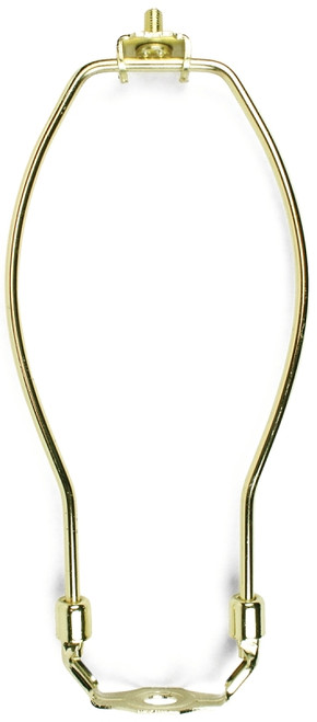 Jandorf 60121 Lamp Harp, 8 in L, Polished Brass Fixture [SKU: ORG3403557]