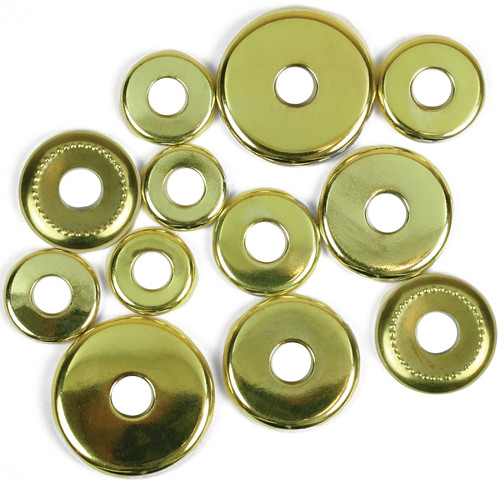 Jandorf 60140 Lamp Check Ring Assortment, Brass, For: 1/8 in IP Lamp Nipples [SKU: ORG3404530]