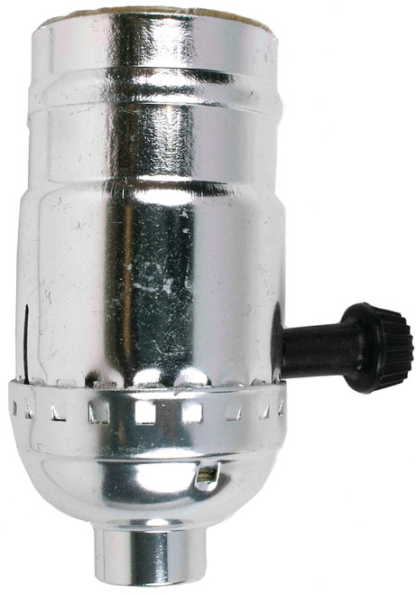 Jandorf 60402 On/Off Turn Knob Lamp Socket, 250 V, 250 W, Nickel Housing Material [SKU: ORG3404886]