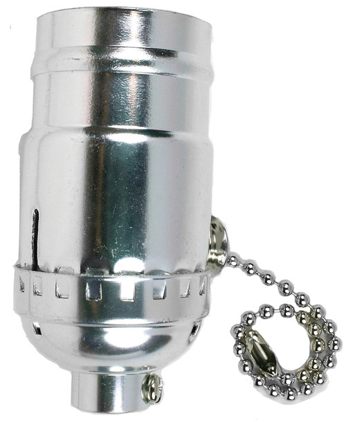 Jandorf 60405 Pull Chain Lamp Socket, 250 V, 250 W, Nickel Housing Material [SKU: ORG3404811]