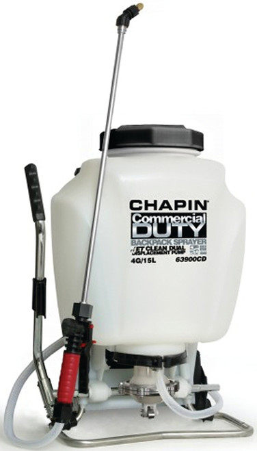 CHAPIN 63900 Backpack Sprayer, 4 gal Tank, Poly Tank, 25 ft Horizontal, 23 ft Vertical Spray Range, 48 in L Hose [SKU: ORG6986582]