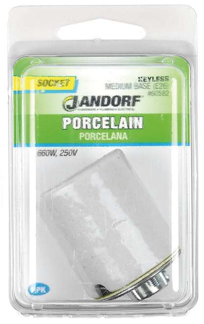 Jandorf 60582 Socket, 250 V, 660 W, Porcelain Housing Material [SKU: ORG3397510]