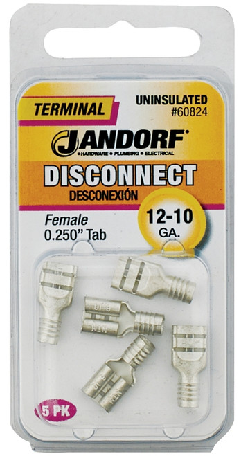 Jandorf 60824 Disconnect Terminal, 12 to 10 AWG Wire, Copper Contact [SKU: ORG3400058]