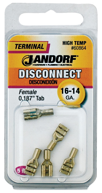 Jandorf 60864 Disconnect Terminal, 16 to 14 AWG Wire [SKU: ORG3400629]