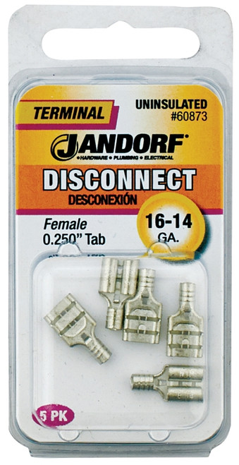 Jandorf 60873 Disconnect Terminal, 16 to 14 AWG Wire, Copper Contact [SKU: ORG3400710]