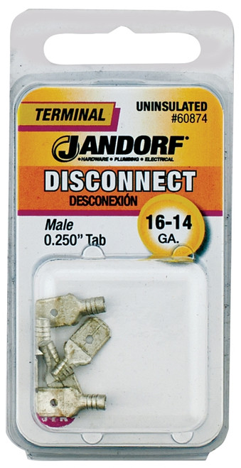 Jandorf 60874 Disconnect Terminal, 16 to 14 AWG Wire, Copper Contact [SKU: ORG3400728]