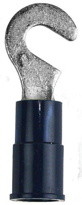 Jandorf 60891 Hook Terminal, 16 to 14 AWG Wire, #6 Stud, Vinyl Insulation, Copper Contact, Blue [SKU: ORG3400900]