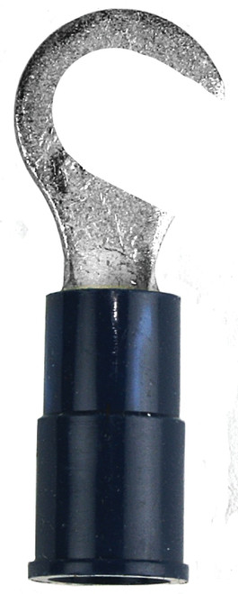 Jandorf 60893 Hook Terminal, 16 to 14 AWG Wire, #10 Stud, Vinyl Insulation, Copper Contact, Blue [SKU: ORG3400926]