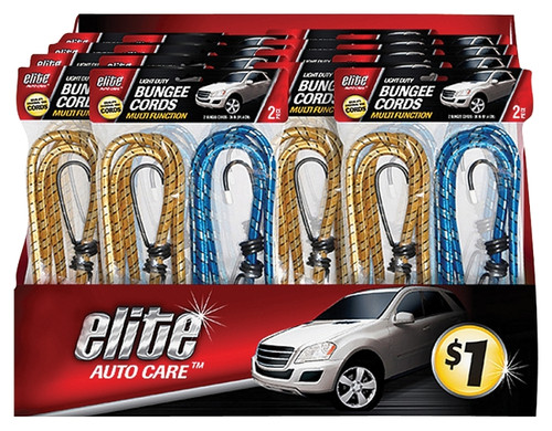 Elite Auto Care 9699 Bungee Cord, 36 in L, Hook End [SKU: ORG5741699]