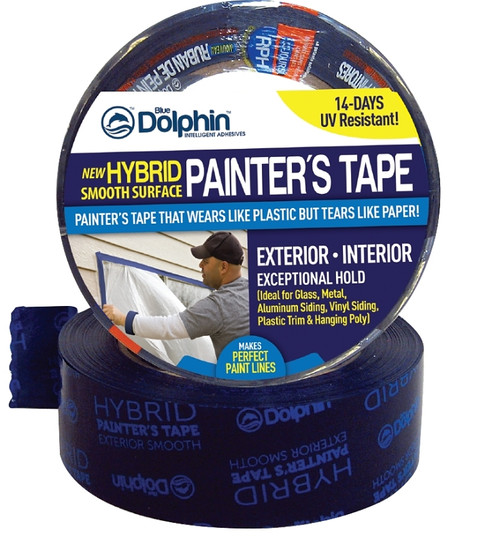Blue Dolphin TP EXT S 0150 Exterior Tape, 45 yd L, 1.41 in W [SKU: ORG7193303]