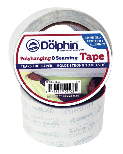 Blue Dolphin TP POLY SEAM 0236 Tape, 90 ft L, 2.36 in W [SKU: ORG7193345]