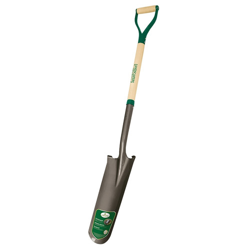 Landscapers Select 34626 Drain Spade, 6 in W Blade, Wood Handle, D-Grip Handle, 30 in L Handle [SKU: ORG7093008]