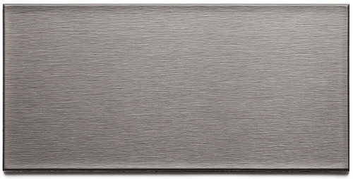 ASPECT A5250 Wall Tile, 6 in L, 3 in W, 1/8 in Thick, Metal, Brushed Stainless Steel [SKU: ORG0553529]