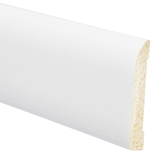 Inteplast Group 713 67130800032 Ranch Base Moulding, 8 ft L, 3-3/16 in W, 7/16 in Thick, Polystyrene, Crystal White [SKU: ORG7455157]
