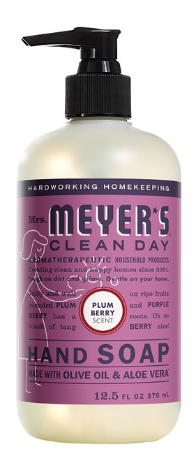 Mrs. Meyer's 11336 Hand Soap, Liquid, Plum Berry, 12.5 fl-oz Bottle [SKU: ORG9134339]