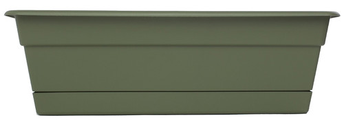Bloem Dura Cotta DCBT18-42 Window Box Planter, 18 in W, Rectangular, Plastic, Living Green [SKU: ORG4693131]