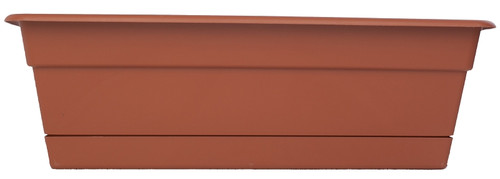 Bloem Dura Cotta DCBT18-46 Window Box Planter, 18 in W, Rectangular, Plastic, Terra Cotta [SKU: ORG4693149]