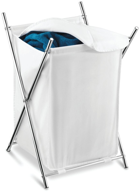 Honey-Can-Do HMP-01126 Foldable Hamper, Polycotton Bag, 28 in W, 28 in H, 14-3/8 in D [SKU: ORG1744663]